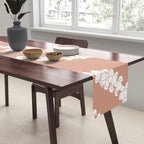 Puakenikeni single lei art on Coral Dust Table Runner Gallery Image 2