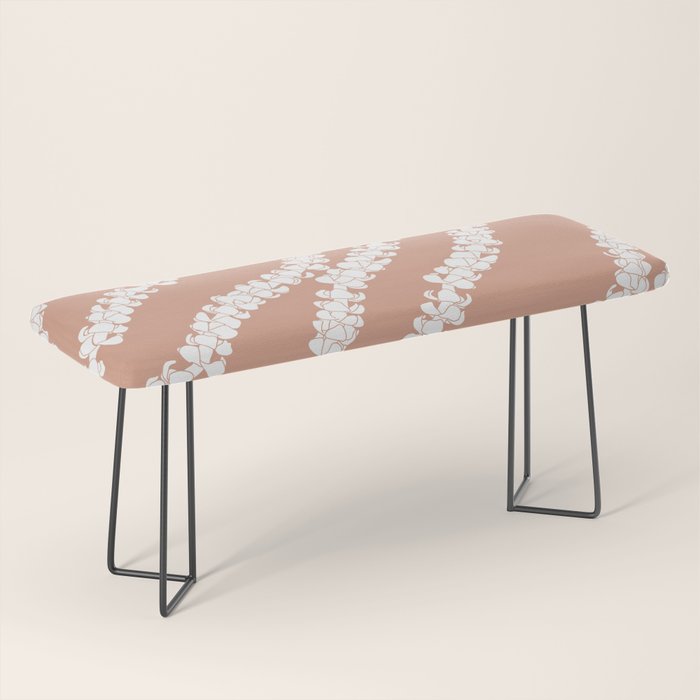 Puakenikeni single lei art on Coral Dust Bench Gallery Image 1