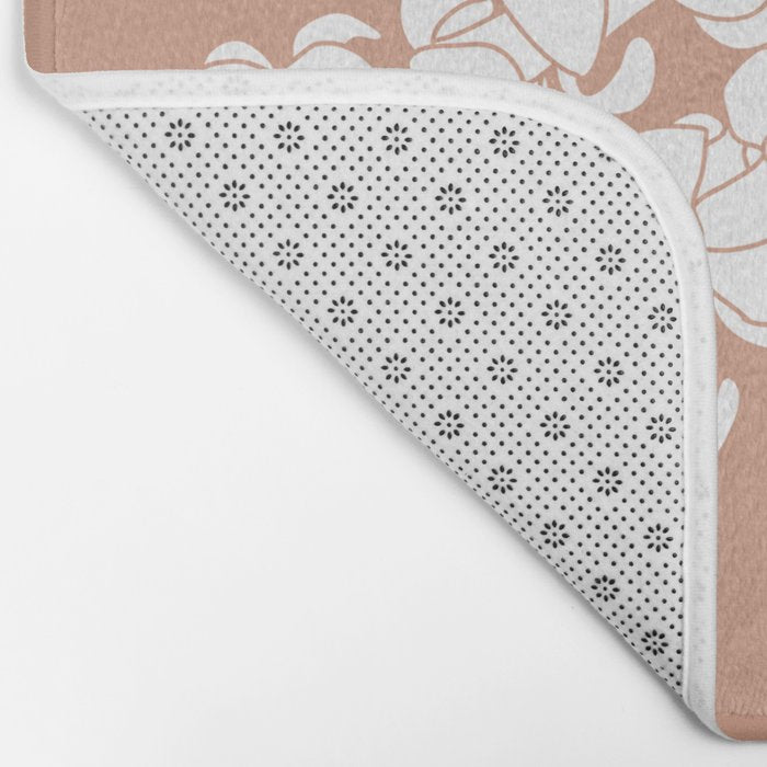 Puakenikeni single lei art on Coral Dust Bath Mat Gallery Image 2
