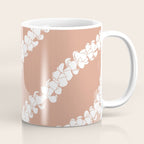 Puakenikeni single lei art on Coral Dust Coffee Mug Gallery Image 1