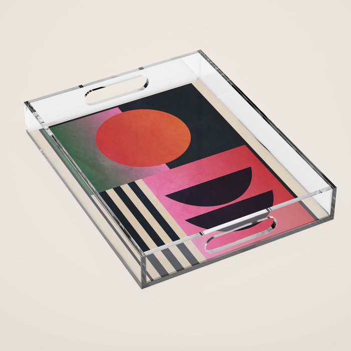 Geometric Abstraction 54 Acrylic Tray Gallery Image 1