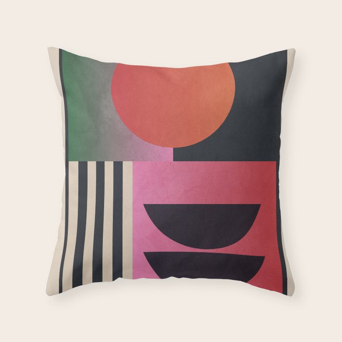 Geometric Abstraction 54 Throw Pillow Gallery Image 1