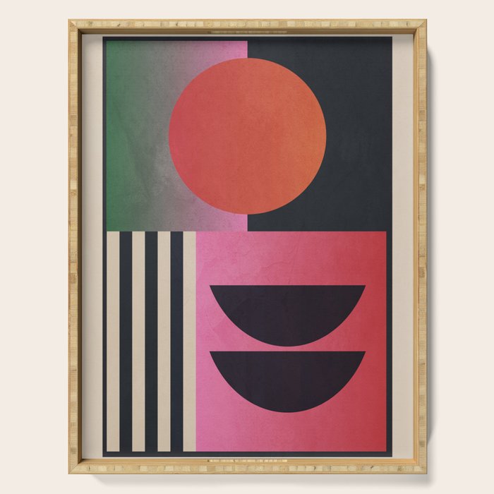 Geometric Abstraction 54 Serving Tray Gallery Image 1