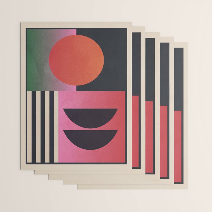 Geometric Abstraction 54 Wrapping Paper Gallery Image 3