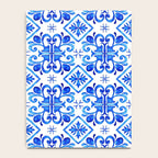 Greek Blue and White Pattern Spanish Tiles Amalfi Coast Pattern Notebook Gallery Image 4