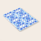 Greek Blue and White Pattern Spanish Tiles Amalfi Coast Pattern Notebook Gallery Image 3