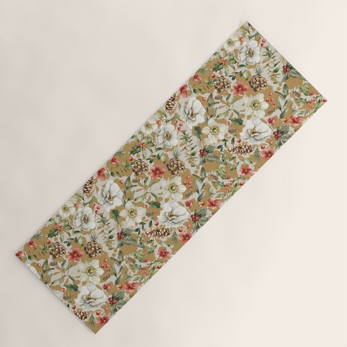 Winter flowers WP1 Yoga Mat Gallery Image 1
