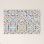 Artistic Floral Motif Medley Welcome Mat Gallery Image 1