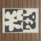 Duality in Motion 1 Outdoor Rug Gallery Image 1