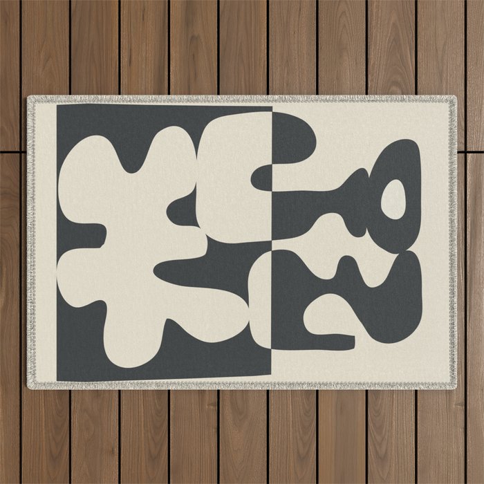Duality in Motion 1 Outdoor Rug Gallery Image 1