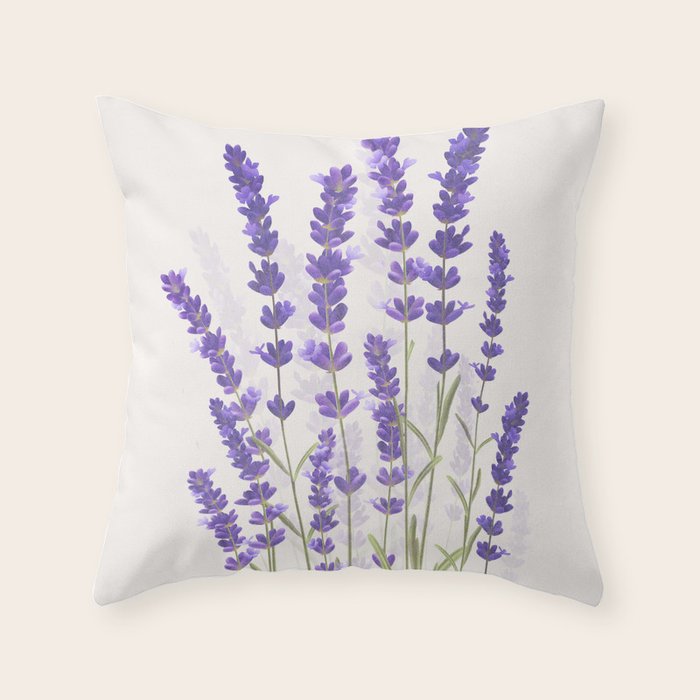 Lavender II Throw Pillow Gallery Image 6