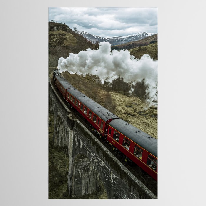 A Magical Train Journey Through The Scottish Highlands Tablecloth Gallery Image 2