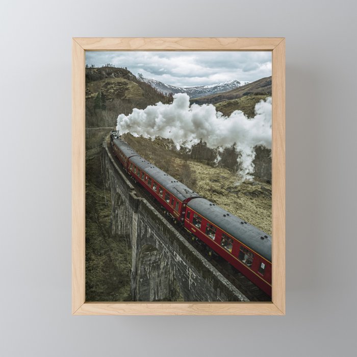 A Magical Train Journey Through The Scottish Highlands Mini Art Print Gallery Image 1