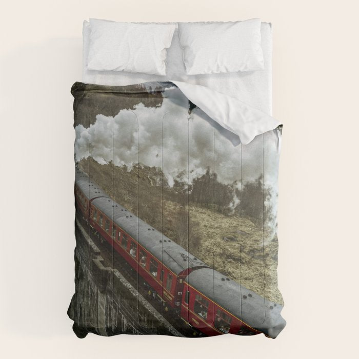 A Magical Train Journey Through The Scottish Highlands Comforter Gallery Image 6