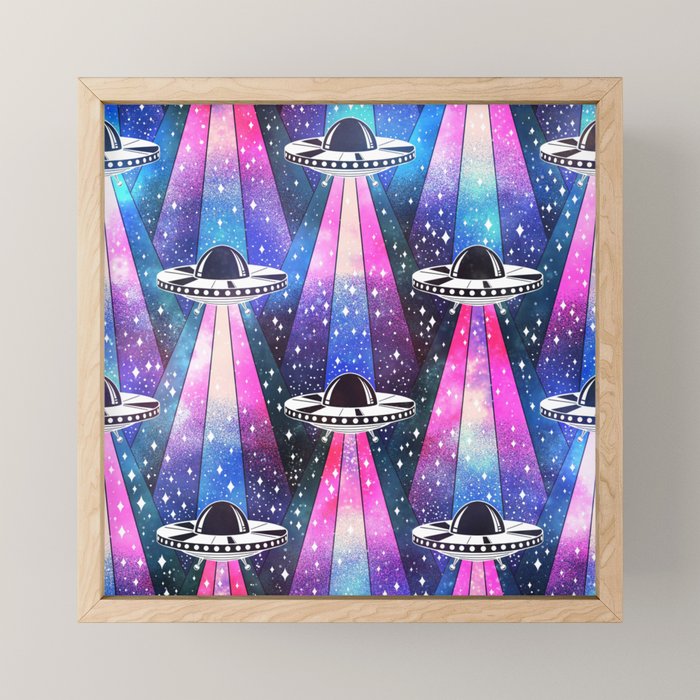 Cosmic UFO Mini Art Print Gallery Image 1