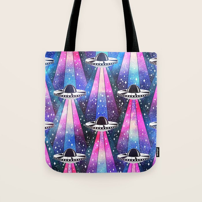 Cosmic UFO Tote Bag Gallery Image 1