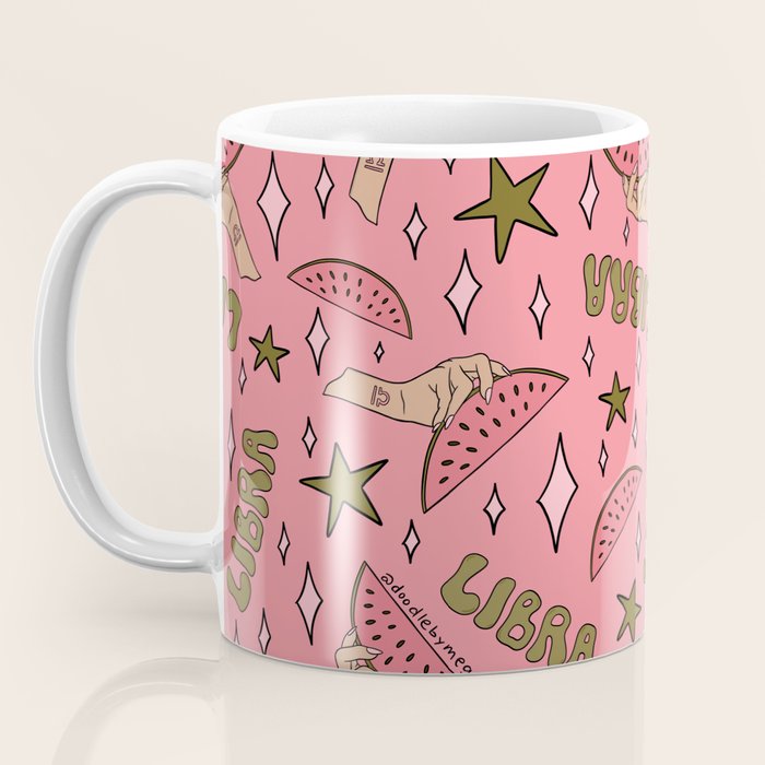 Libra Watermelon Print Coffee Mug Gallery Image 3
