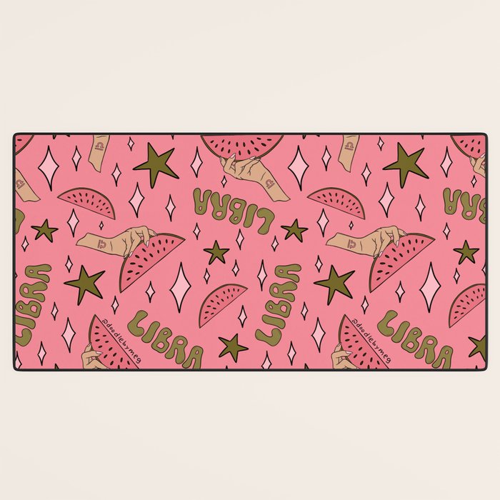 Libra Watermelon Print Desk Mat Gallery Image 3