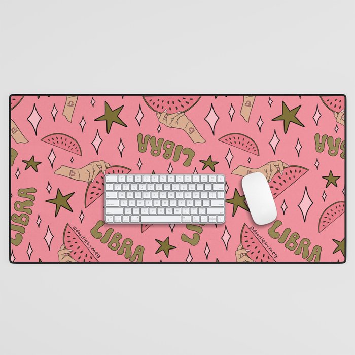 Libra Watermelon Print Desk Mat Gallery Image 1