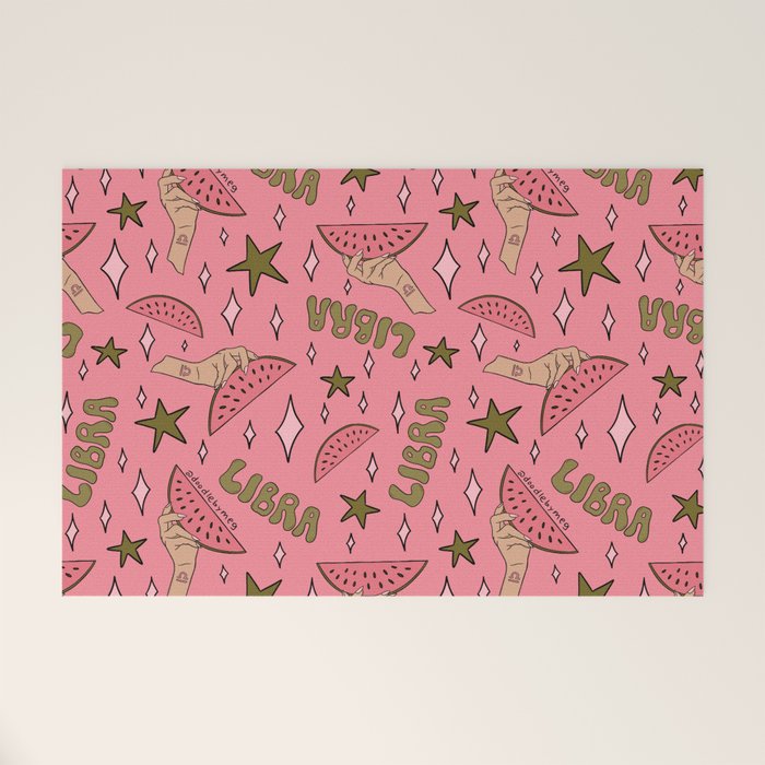 Libra Watermelon Print Welcome Mat Gallery Image 1