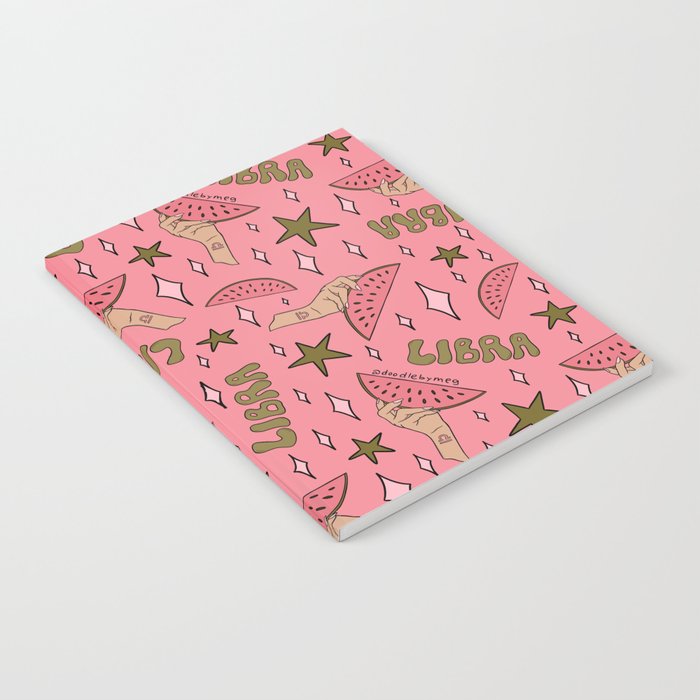 Libra Watermelon Print Notebook Gallery Image 2
