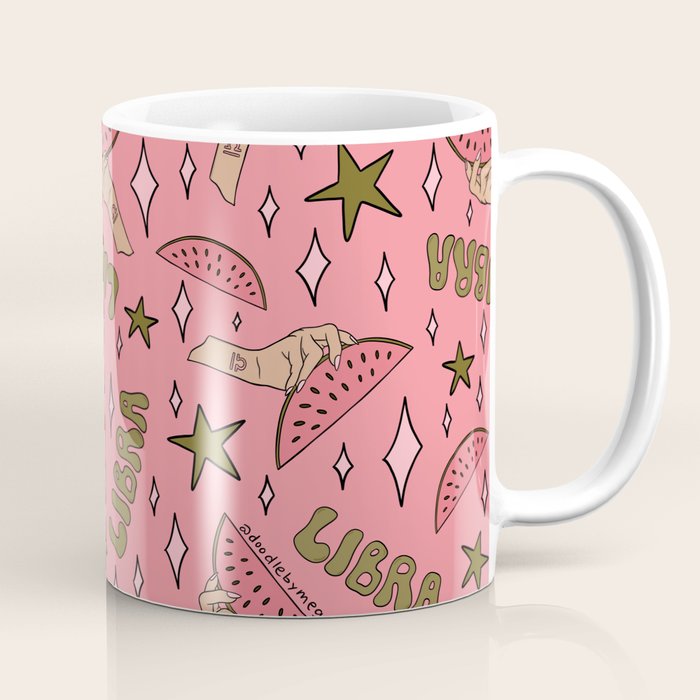 Libra Watermelon Print Coffee Mug Gallery Image 1