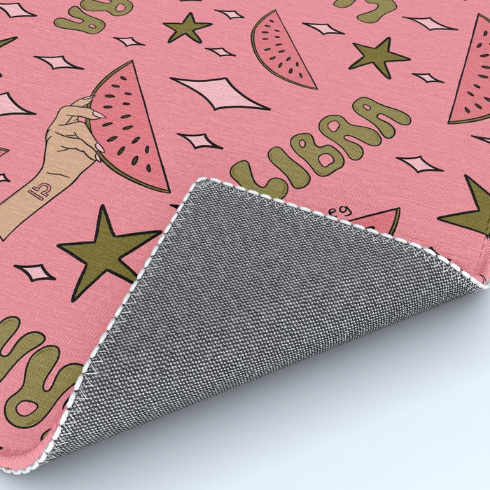 Libra Watermelon Print Rug Gallery Image 4