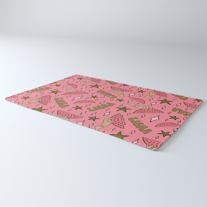 Libra Watermelon Print Rug Gallery Image 3