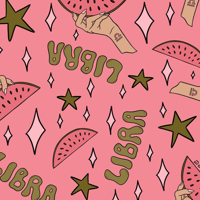 Libra Watermelon Print Coffee Mug Gallery Image 2
