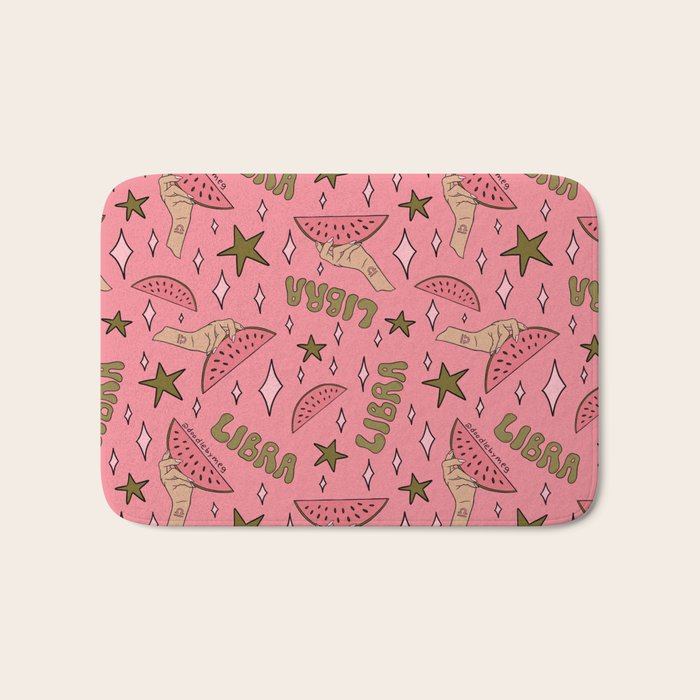 Libra Watermelon Print Bath Mat Gallery Image 1