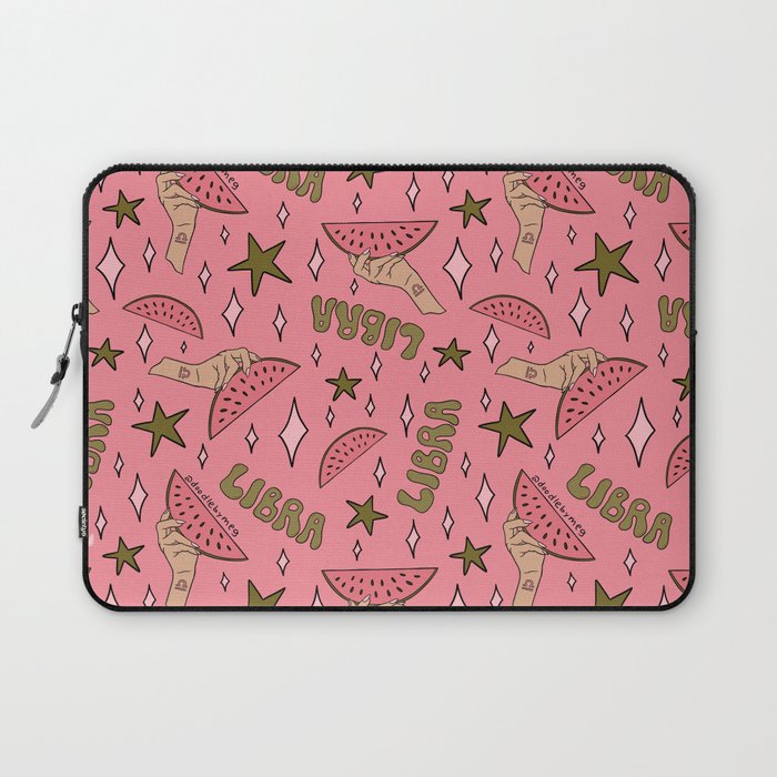 Libra Watermelon Print Laptop Sleeve Gallery Image 1