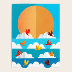 Birds Flying High In The Sky Poster Gallery Image 4