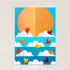 Birds Flying High In The Sky Stationery Card Gallery Image 2