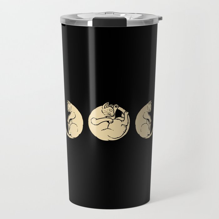 Meowphases Travel Mug Gallery Image 1