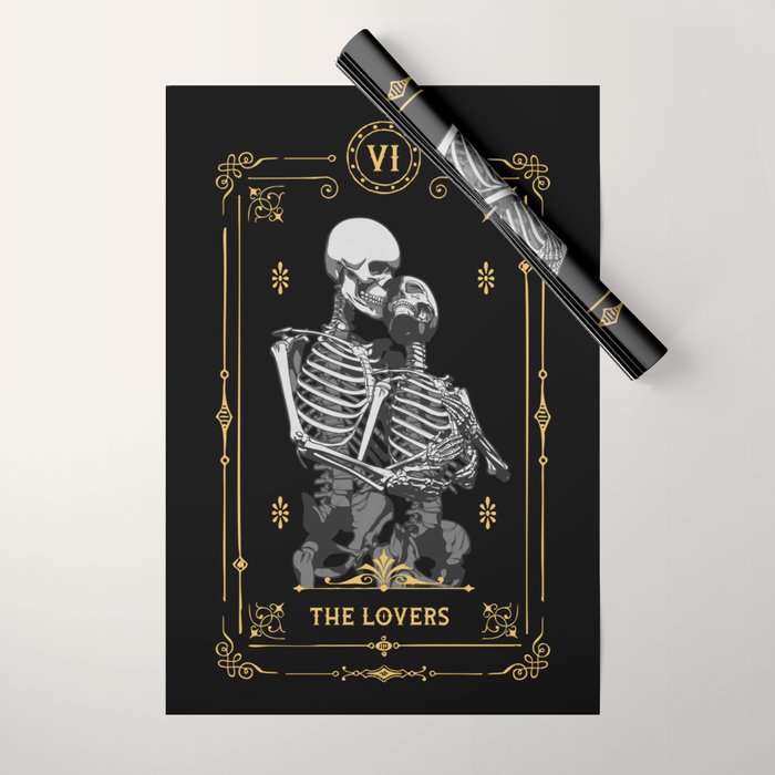The Lovers VI Tarot Card Wrapping Paper Gallery Image 1