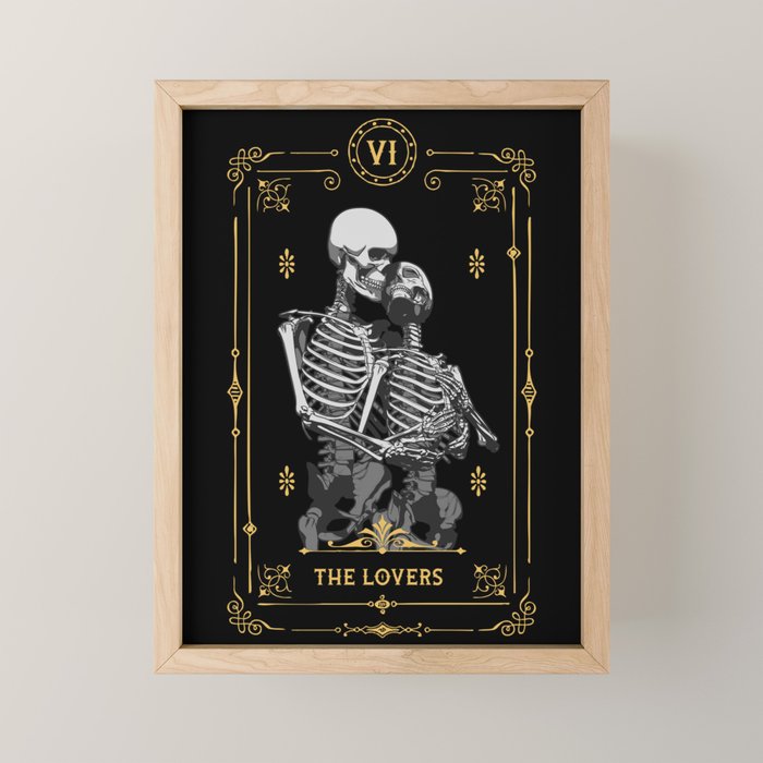 The Lovers VI Tarot Card Mini Art Print Gallery Image 1