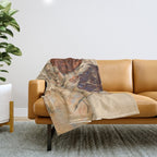 Egon Schiele "Mann und Frau, Umarmung" Throw Blanket Gallery Image 1