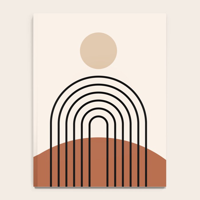 Abstraction_SUN_LINE_BOHEMIAN_LANDSCAPE_POP_ART_1129B Notebook Gallery Image 4