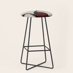 Abstract Oil Painting Maroon Mauve Taupe 2c34 Stool Gallery Image 1