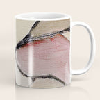 Abstract Oil Painting Maroon Mauve Taupe 2c34 Coffee Mug Gallery Image 1