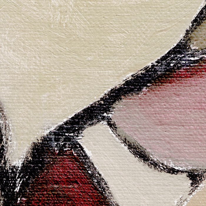 Abstract Oil Painting Maroon Mauve Taupe 2c34 Coffee Mug Gallery Image 2