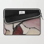 Abstract Oil Painting Maroon Mauve Taupe 2c34 Laptop Sleeve Gallery Image 2