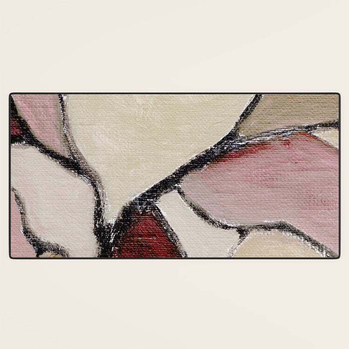 Abstract Oil Painting Maroon Mauve Taupe 2c34 Desk Mat Gallery Image 3