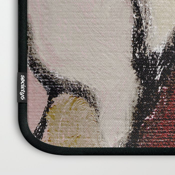 Abstract Oil Painting Maroon Mauve Taupe 2c34 Laptop Sleeve Gallery Image 3