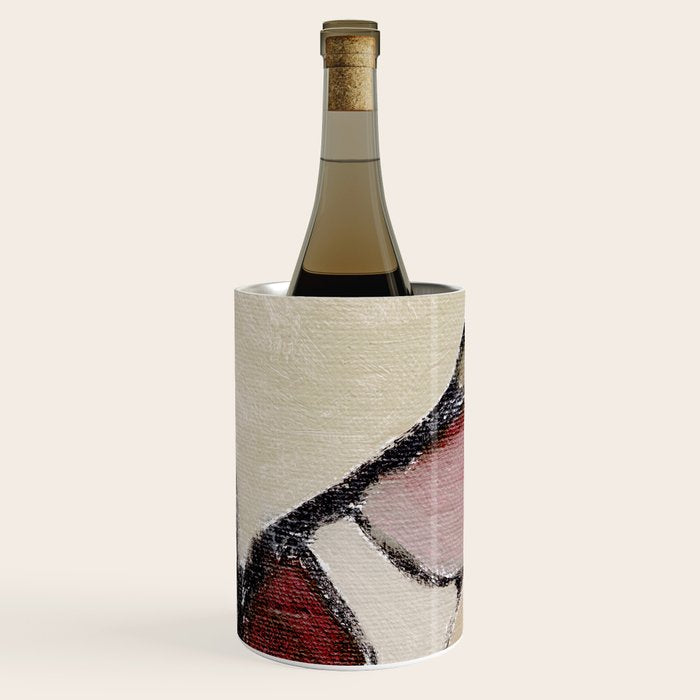 Abstract Oil Painting Maroon Mauve Taupe 2c34 Wine Chiller Gallery Image 1