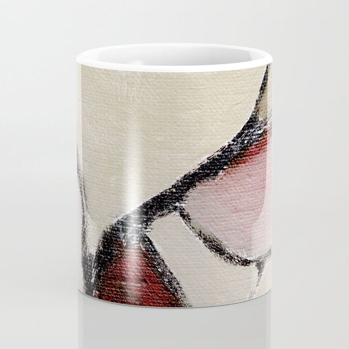 Abstract Oil Painting Maroon Mauve Taupe 2c34 Coffee Mug Gallery Image 4