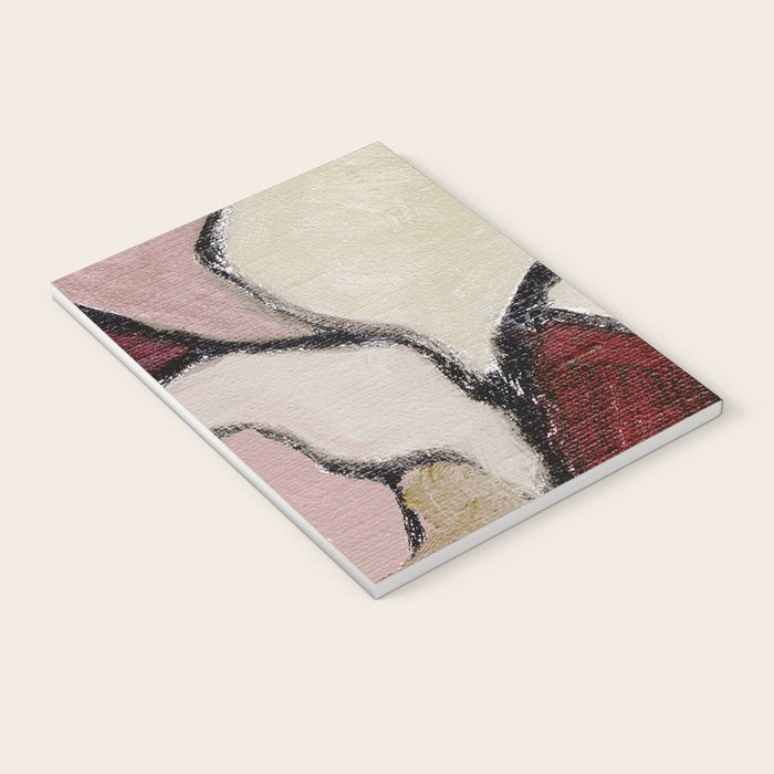 Abstract Oil Painting Maroon Mauve Taupe 2c34 Notebook Gallery Image 3