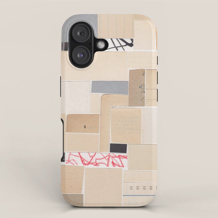 Plan B / Mixed Media Collage iPhone Case Gallery Image 1
