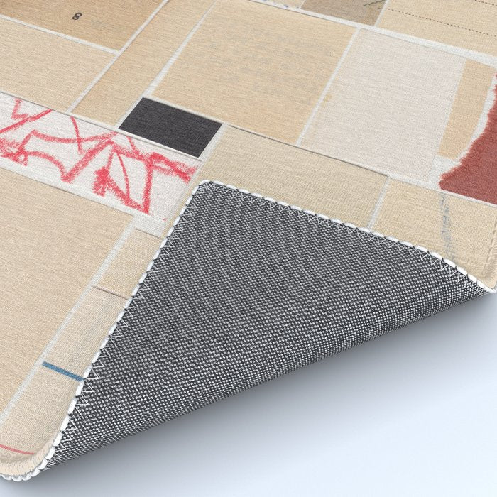 Plan B / Mixed Media Collage Rug Gallery Image 4
