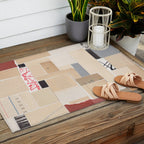 Plan B / Mixed Media Collage Outdoor Rug Gallery Image 2